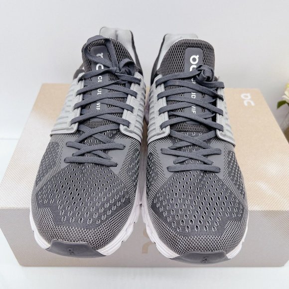 On Running Shoes On Cloud Cloudswift Helion Running Shoe Sneaker Rock Slate Gray Mens Us 5